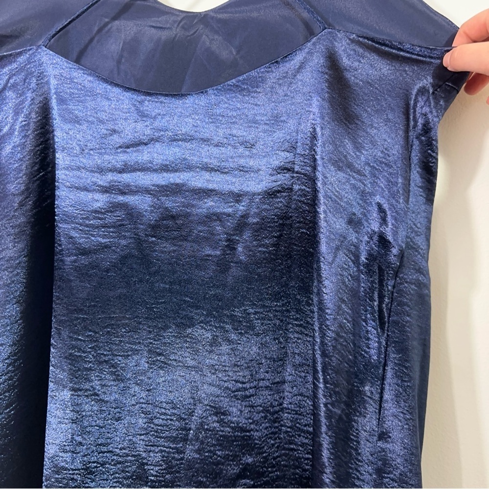 NWT Lumiere Shimmer Cami Navy Blue Dress - Picture 7 of 10